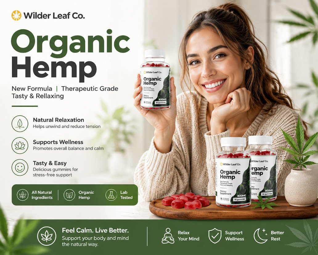 Wilder Leaf Co. Organic Hemp Gummies — natural relaxation, wellness support, tasty and easy